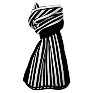 Fashionhalsduk med vävd applikation
