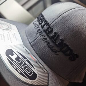 3dbrodyr puffbrodyr på en 110 grå premiumsnapback