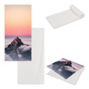 Sublimerad handduk med dubbelsidig yta 70 x 140 cm 400 g/m²